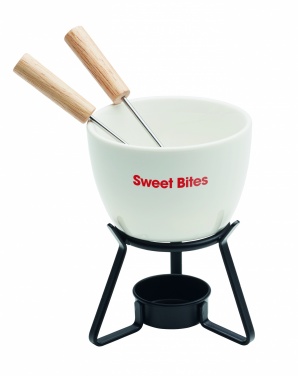 Logo trade promotional merchandise photo of: Ceramic fondue set 240 ml
