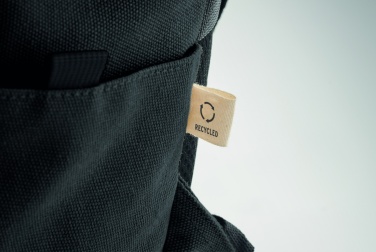 Logotrade promotional giveaway image of: A 15-inch laptop backpack made of recycled pre-consumer cotton with customizable printing