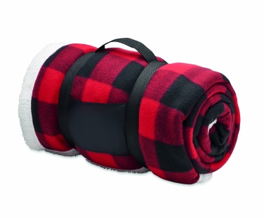 Logo trade promotional giveaway photo of: RPET sherpa fleece blanket