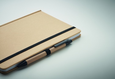 Logo trade promotional giveaways image of: Caratil A5 notebook in recycled carton