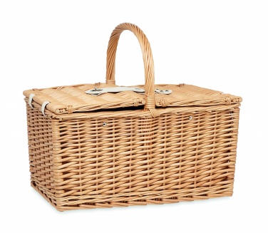 Logotrade promotional gifts photo of: Wicker picnic basket 4 people