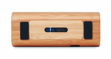 Logo trade promotional products image of: Wireless bamboo speaker 2x5W