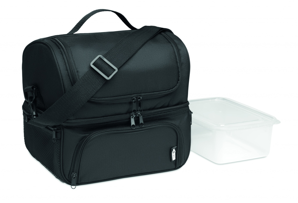 Logo trade corporate gifts image of: Cooler bag in 600D RPET