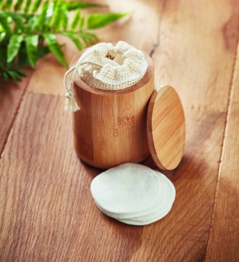 Logotrade promotional gift image of: Bamboo fibre cleansing pad set