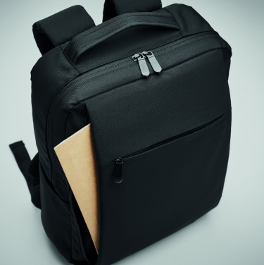 Logo trade promotional giveaways picture of: Laptop backpack in 300D RPET