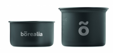Logo trade promotional giveaways image of: 2 camping pots with cutlery