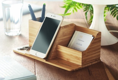 Logo trade business gifts image of: Desktop wireless charger  10W GROOVY