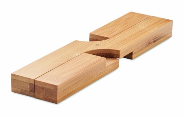 Logo trade promotional gift photo of: Bamboo foldable pot stand
