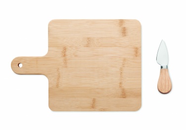 Logotrade promotional gift image of: Cheese board set in bamboo Bremen