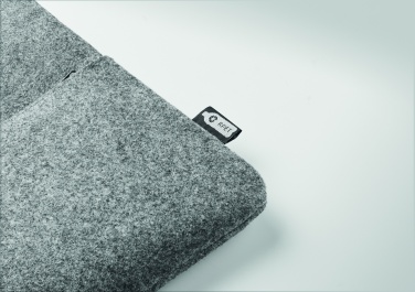 Logo trade promotional items image of: RPET felt zipped laptop bag
