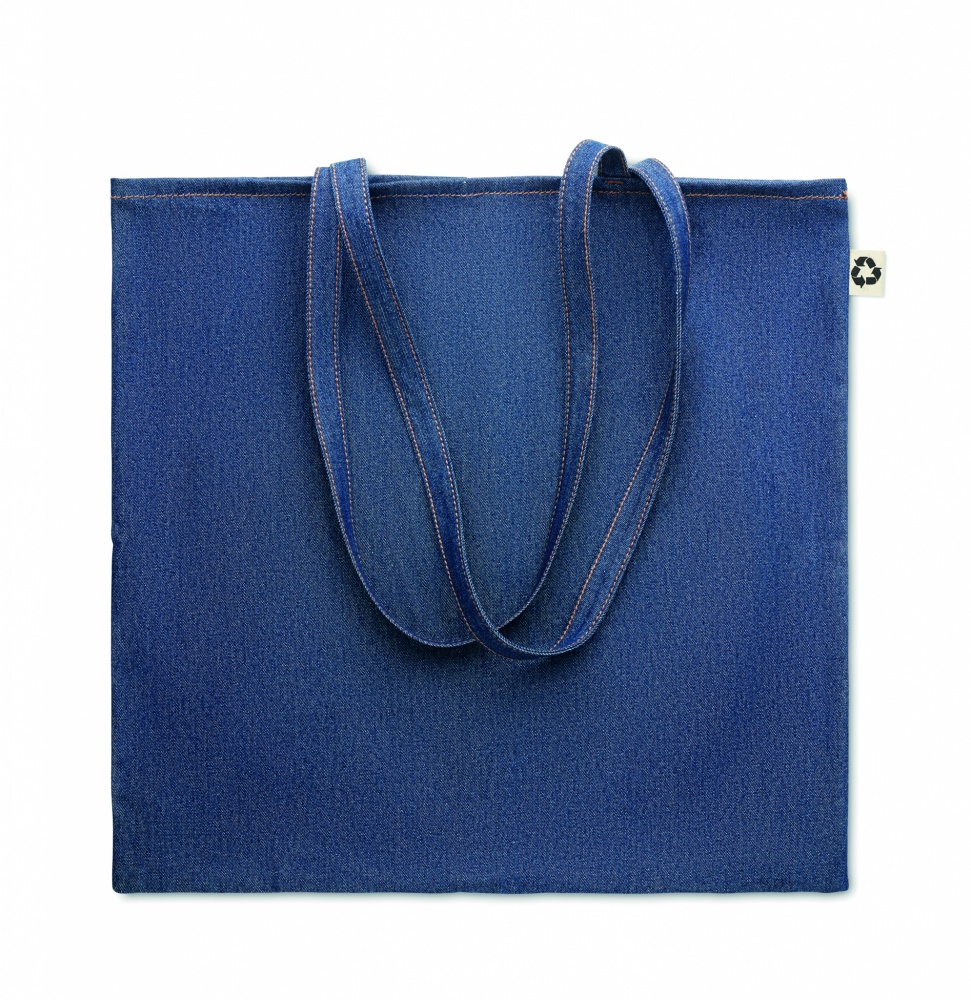 Logo trade promotional item photo of: Recycled denim shopping bag