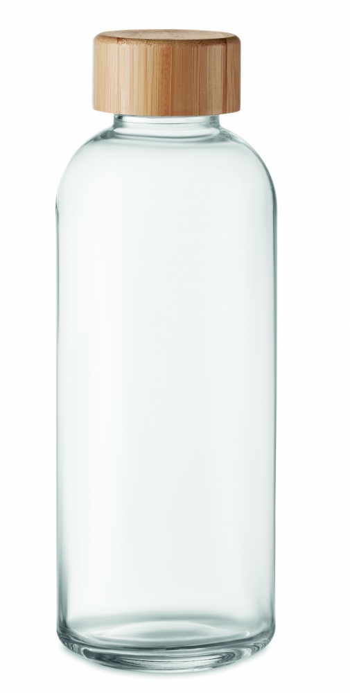 Logo trade promotional giveaway photo of: Glass bottle 650ml bamboo lid