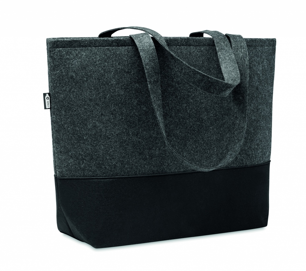 Logo trade promotional giveaway photo of: RPET felt shopping bag