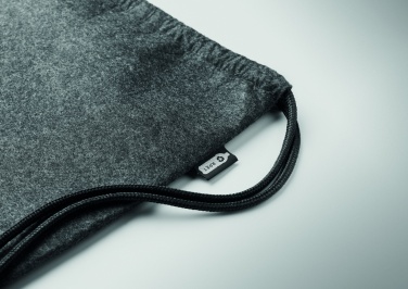 Logotrade promotional merchandise image of: RPET felt drawstring bag