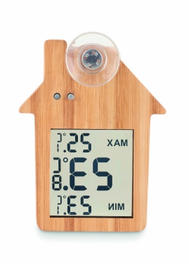 Logo trade promotional gift photo of: Bamboo weather station HISA