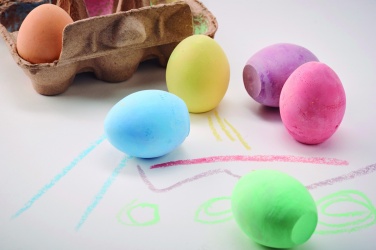 Logo trade promotional product photo of: 6 chalk eggs in box