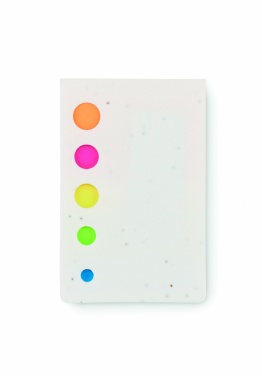 Logo trade business gifts image of: Seed paper page markers pad