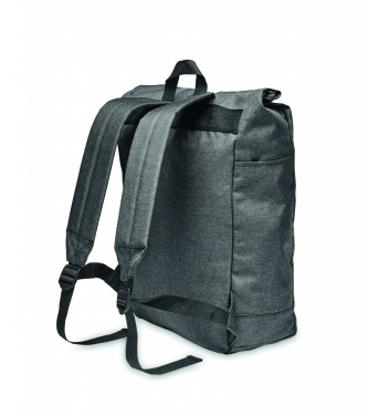 Logo trade promotional merchandise photo of: 600D RPET 2 tone backpack