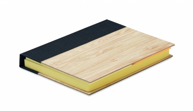 Logo trade promotional merchandise photo of: Bamboo sticky note memo pad