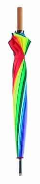 Logo trade promotional product photo of: 27 inch rainbow umbrella