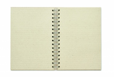 Logo trade promotional items image of: A5 grass notebook 80 lined