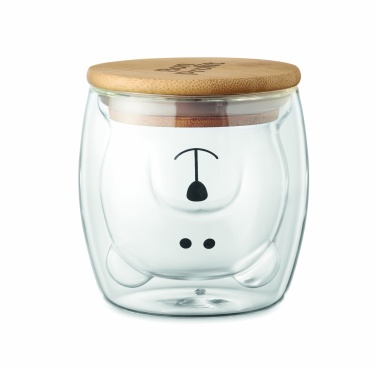 Logo trade promotional giveaways picture of: Double wall borosilicate mug