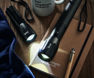Logo trade promotional gifts picture of: Large aluminium LED flashlight