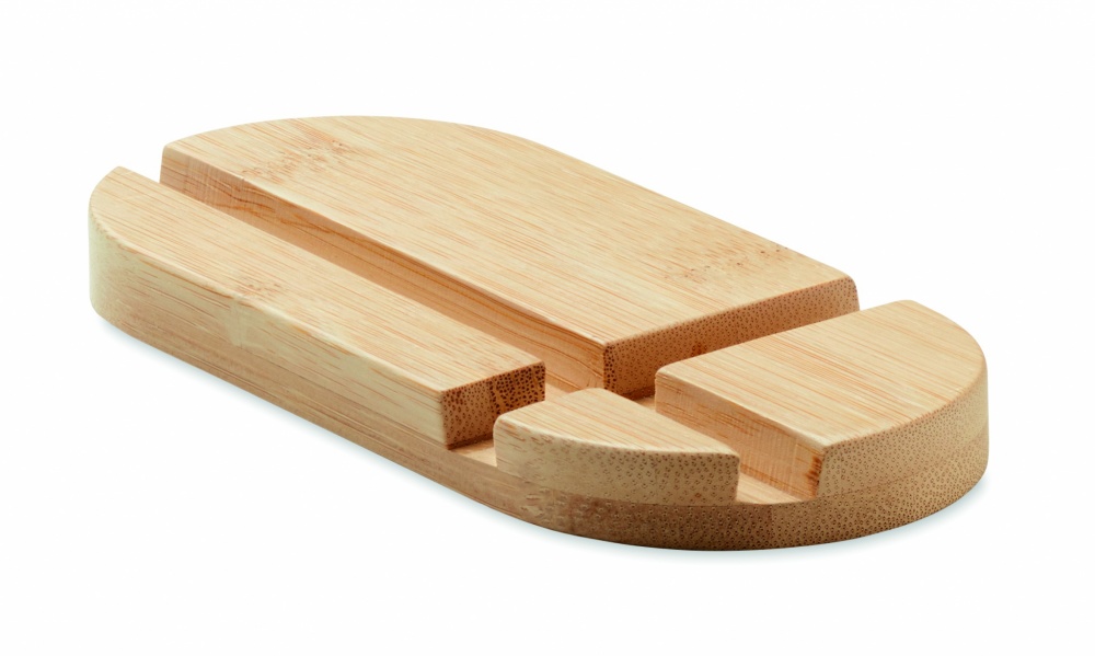 Logotrade promotional gift image of: Bamboo tablet/smartphone stand