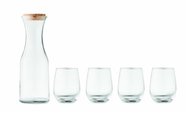Logotrade advertising products photo of: Set of recycled glass drink