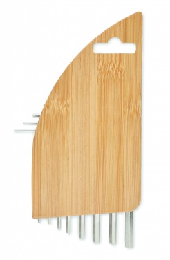 Logotrade advertising product image of: Hex key set in bamboo