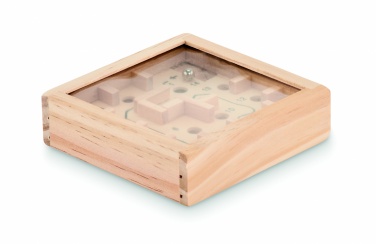 Logo trade corporate gifts image of: Pine wooden labyrinth game