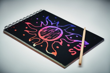 Logo trade promotional giveaways image of: Scratching paper notebook