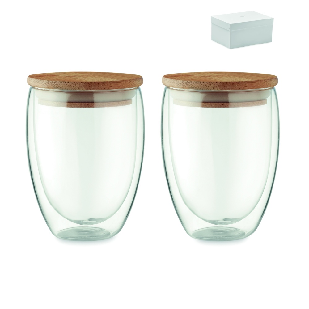 Logotrade advertising product image of: Set of 2 glasses 350 ml in box