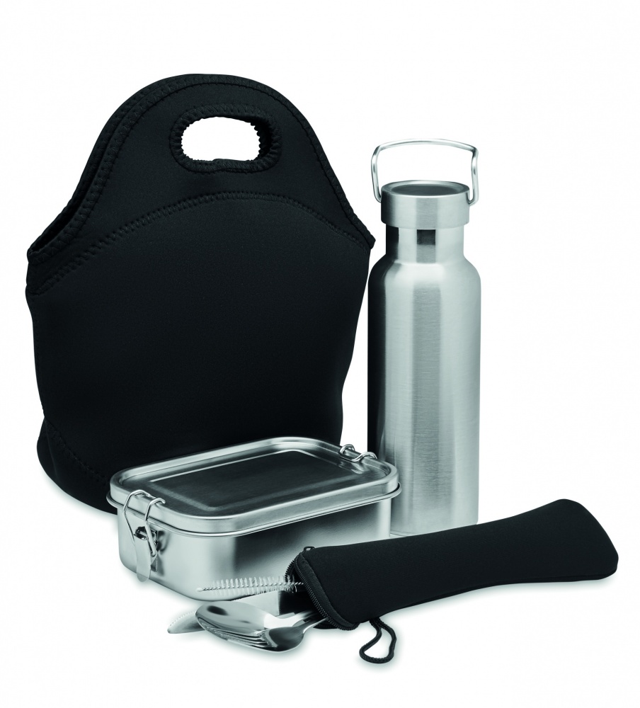 Logotrade promotional merchandise photo of: Lunch set in stainless steel