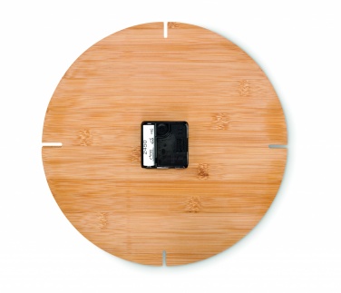 Logotrade promotional items photo of: Round shape bamboo wall clock