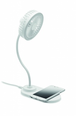 Logo trade advertising product photo of: Desktop charger fan with light