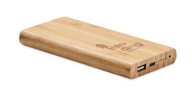 Logotrade promotional gift picture of: 6000 mAh Bamboo power bank