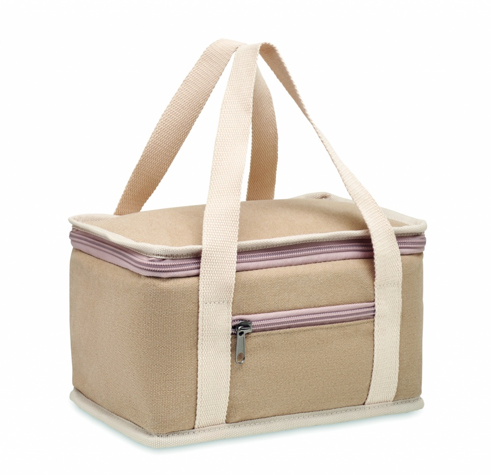 Logo trade advertising products picture of: 6 can cool bag canvas 320gr/m²