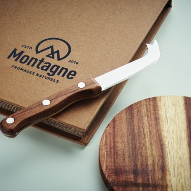 Logotrade advertising product picture of: Acacia cheese board set Dresden