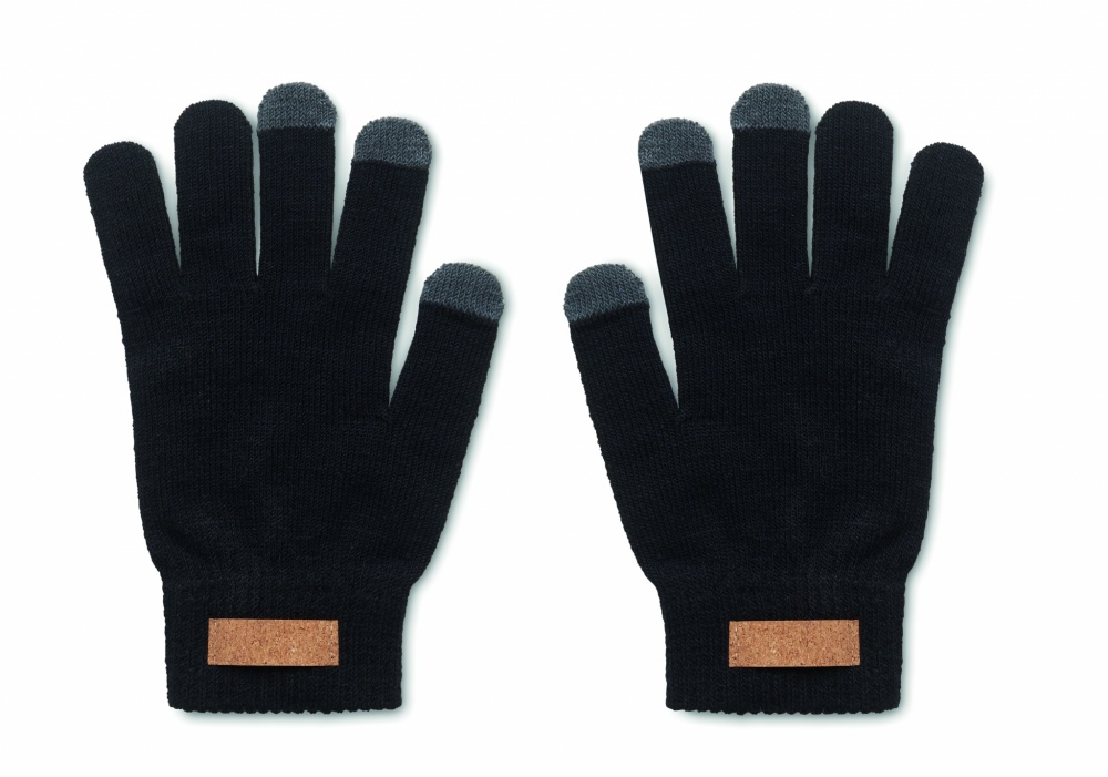 Logo trade advertising product photo of: RPET tactile gloves