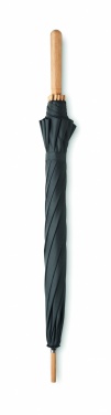 Logo trade promotional gifts picture of: 23,5 inch RPET/bamboo umbrella