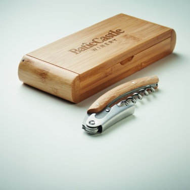Logotrade promotional products photo of: Waiter's knife in bamboo