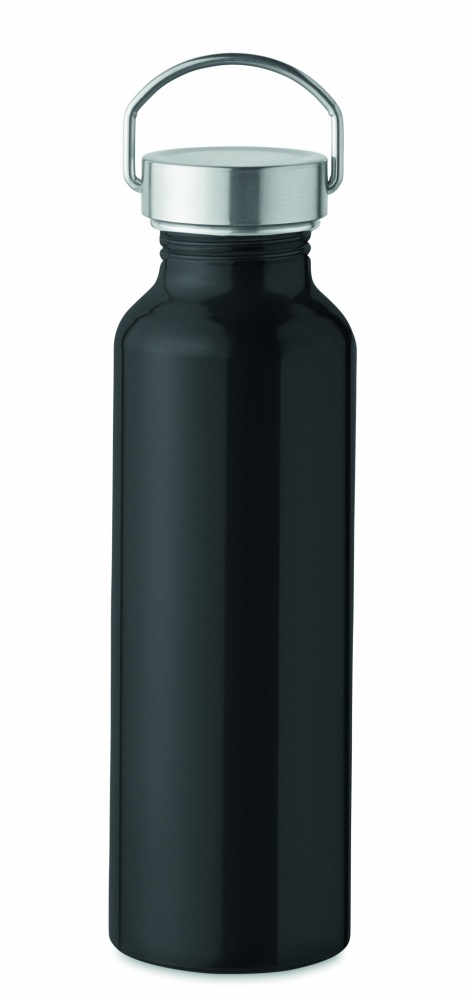 Logotrade promotional merchandise photo of: Recycled aluminum bottle 500 ml with a stainless steel handle cap