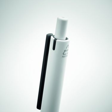 Logo trade corporate gifts picture of: Recycled ABS push button pen
