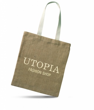Logo trade advertising products image of: Jute shopping bag
