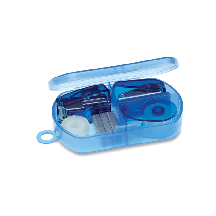 Logo trade promotional item photo of: Stationery set in plastic box