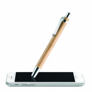 Logotrade promotional item picture of: Ball pen in ABS and bamboo