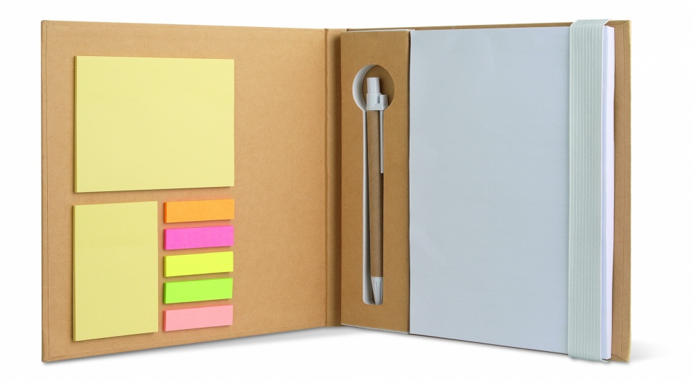 Logotrade promotional product picture of: Notebook with memo set and pen