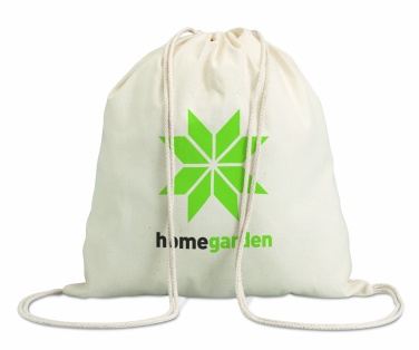 Logo trade promotional gifts image of: 100gr/m² cotton drawstring bag