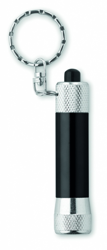 Logo trade advertising product photo of: Aluminium torch with key ring